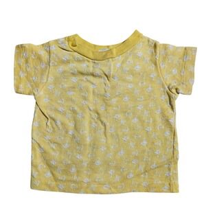 Vintage Fawn Togs Yellow Terry Cloth T-Shirt Toddler 3T Pastelcore Retro 90s